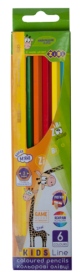 Олівці кольорові KIDS LINE, 6 кольорів