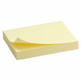 Бумага для заметок Delta 50x75 мм, 100 листов, с клейким слоем, желтая