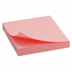 Бумага для заметок Delta 75x75 мм, 100 листов, с клейким слоем, розовая