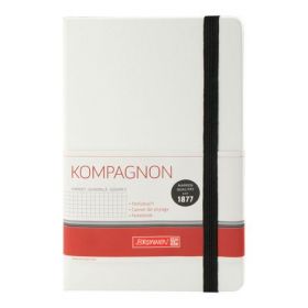 Книга записна Brunnen Компаньйон, 12,5х19,5 см, клітинка, білий