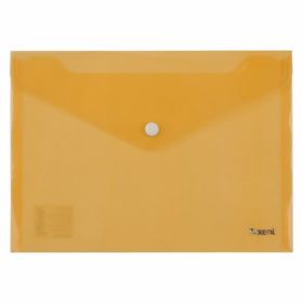 Папка-конверт на кнопці Axent А5, 180 мкм, помаранчева
