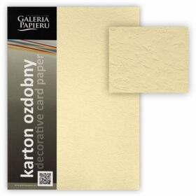 Дизайнерський Картон Galeria Papieru LEATHER 220 г/м2, 20 шт, кремовий