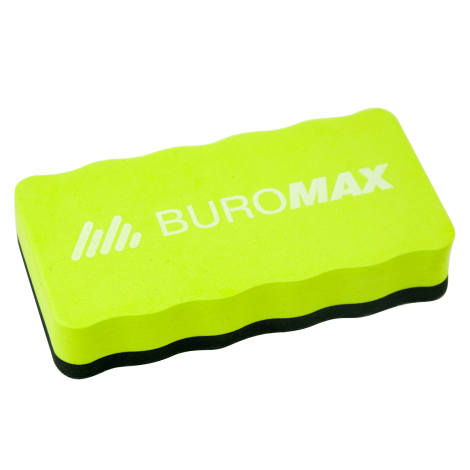 Губка магнитная для досок BUROMAX, светло-зеленая - №1
