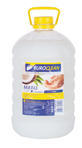 Мыло жидкое BuroClean EuroStandart Кокос, 5 л - №1
