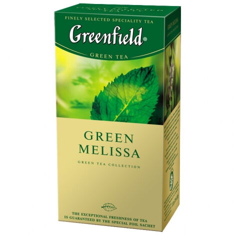 Чай зелёный в пакетиках Greenfield GREEN MELISSA, 25 шт х 1.5 г - №1
