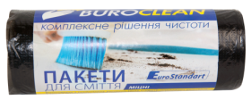 Пакети для сміття BuroClean EuroStandart міцні 60 л, 40 шт, чорні