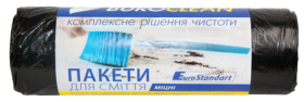 Пакети для сміття BuroClean EuroStandart міцні 35 л, 100 шт, чорні
