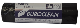 Пакети для сміття BuroClean ECO 120 л, 10 шт., чорні