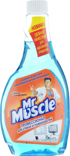 Средство для мытья стекол Mr. Muscul, сменная бутылка, 500 мл - №1
