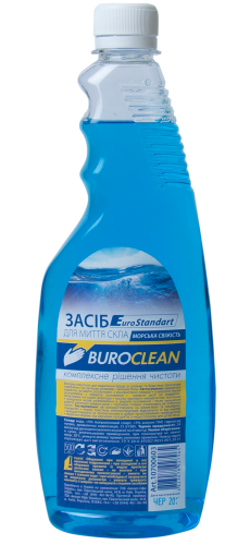 Средство для мытья стекол Buroclean Морская свежесть, сменная бутылка, 500 мл - №1
