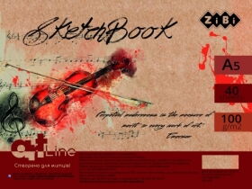 Скетчбук ZiBi ART Line А5, 40 аркушів