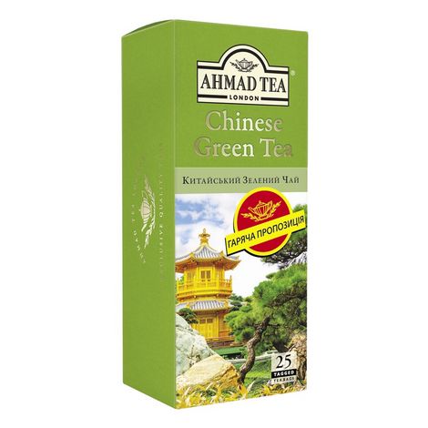 Чай зелёный в пакетиках Ahmad Китайский, 25 шт х 1.8 г - №1