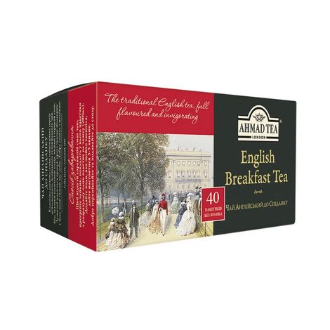 Чай черный в пакетиках Ahmad Английский к завтраку эконом, 40 шт х 2 г - №1