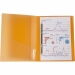 Папка со скоросшивателем Axent A4, 700 мкм, прозрачная оранжевая - №2