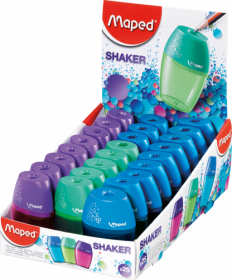 Точилка Maped SHAKER з контейнером, 1 отвір, асорті