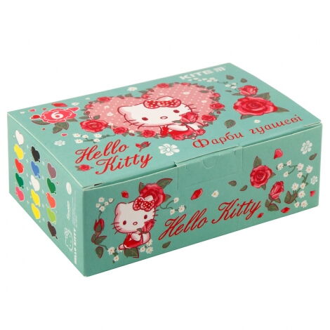 Гуашь KITE Hello Kitty, 6 цветов, 20 мл - №1