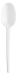 Ложечка одноразовая столовая Buroclean 16.5 см, белая, 100 шт - №1