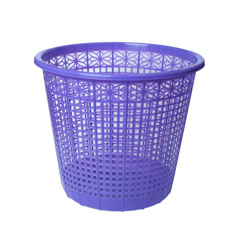 Корзина для бумаг пластиковая ZiBi 8 л, фиолетовая - №1
