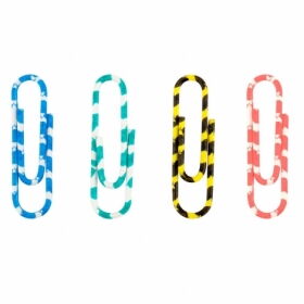 Скріпки  кольорові закруглені Axent, 28 мм, 100 шт