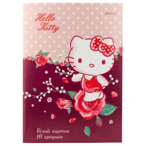 Картон белый KITE Hello Kitty A4, 10 листов - №1