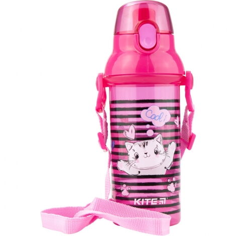 Бутылочка для воды KITE 470 мл, розовая - №1