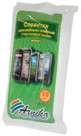 Салфетки влажные АРНИКА для мобильных устройств и портативной техники, 15 шт