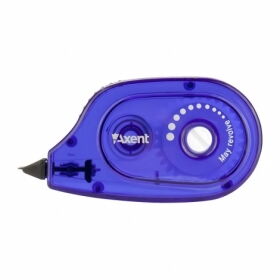 Коректор стрічковий Axent 5 мм х 6 м, синій