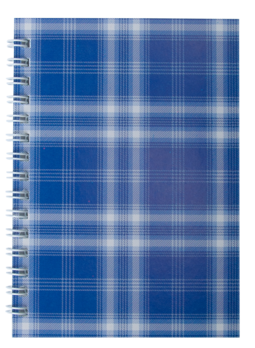 Тетрадь Buromax Shotlandka А6, 48 листов, клетка, синяя - №1