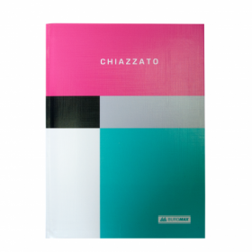Книга записная Buromax CHIAZZATO А5, 80 листов, клетка, розовая