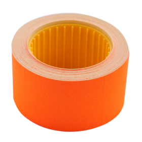 Цінник прямокутний Buromax 30х20 мм, 300 шт, помаранчевий