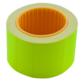 Цінник прямокутний Buromax 35х25 мм, 240 мм, жовтий