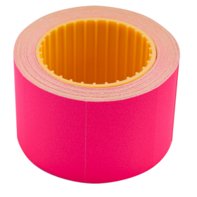 Цінник прямокутний Buromax 35х25 мм, 240 шт, малиновий