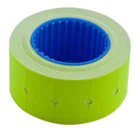 Цінник прямокутний Buromax 22х12 мм, 500 шт, жовтий