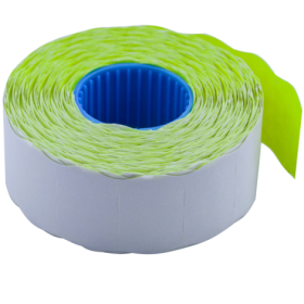 Цінник фігурний Buromax 26х16 мм, 1000 шт, жовтий