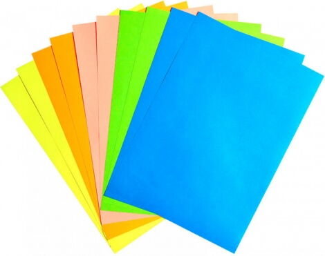 Бумага цветная двусторонняя неоновая КІТЕ Shimmer&Shine А4, 10 листов, 5 цветов - №2