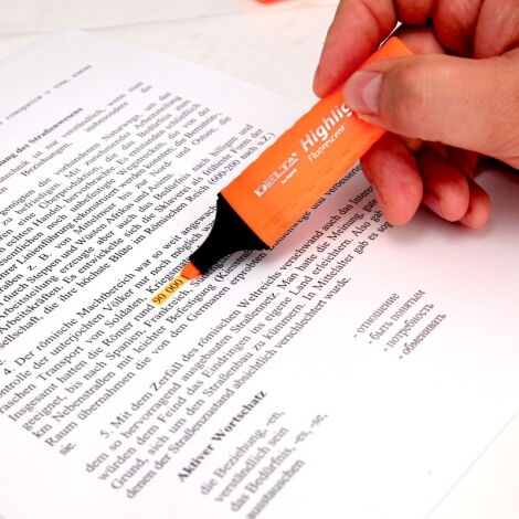 Маркер текстовый Delta Highlighter D2501, 1-5 мм, оранжевый - №3