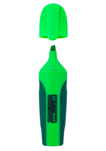 Маркер текстовый Buromax NEON, 2-4 мм, зеленый - №1