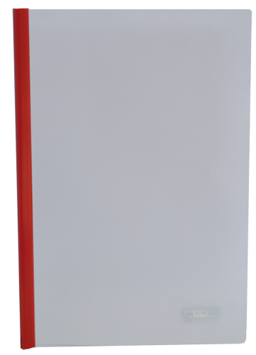 Скоросшиватель с планкой Buromax А4, 15 мм, РР, красный - №1
