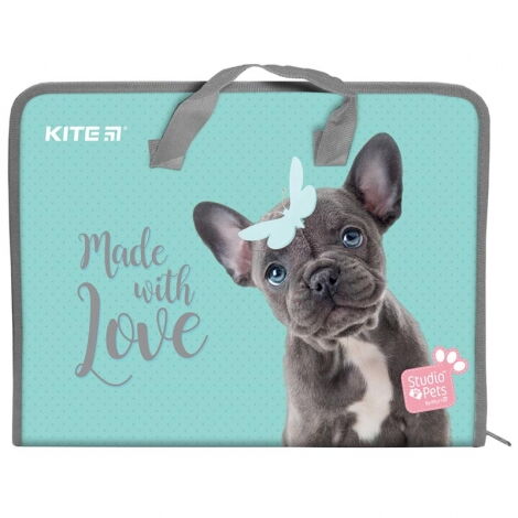 Пластиковый портфель KITE Studio Pets A4, 1 отделение - №1