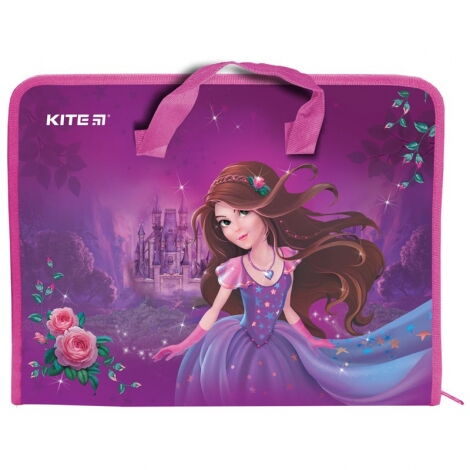 Пластиковый портфель KITE Princess A4, 1 отделение - №1
