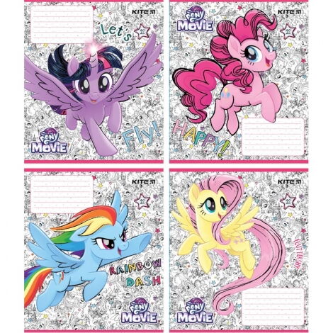 Тетрадь КІТЕ My Little Pony А5, 12 листов, линия - №1