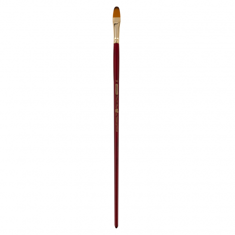 Кисть ZiBi ART Line Cherry 6971 овальная из синтетики №10, длинная ручка - №1