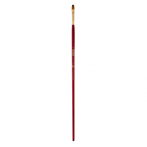 Кисть ZiBi ART Line Cherry 6971 овальная из синтетики №6, длинная ручка - №1