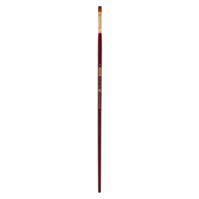 Кисть ZiBi ART Line Cherry 6971 плоска з синтетики №6, довга ручка