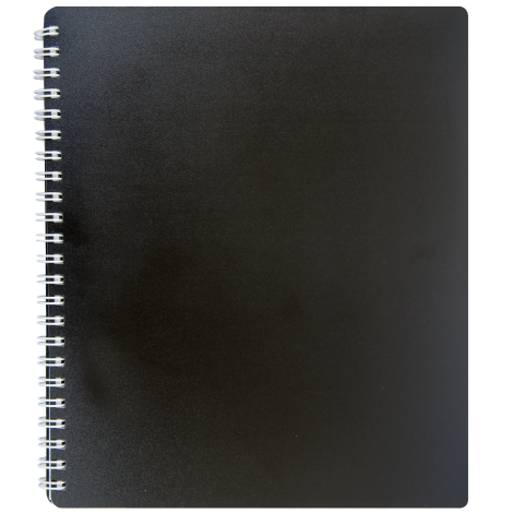 Тетрадь Buromax CLASSIC B5, 80 листов, клетка, черная - №1