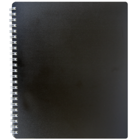 Книга записна Buromax CLASSIC B5, 80 аркушів, клітинка, чорна