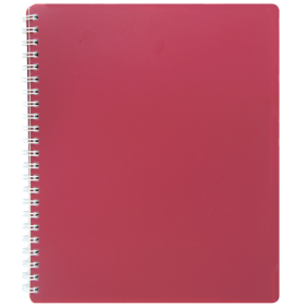 Книга записна Buromax CLASSIC B5, 80 аркушів, клітинка, червона