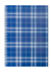 Зошит на пружині Buromax Shotlandka А5, 48 аркушів, клітинка, синя