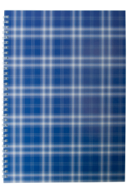 Зошит на пружині Buromax Shotlandka А4, 48 аркушів, клітинка, синя