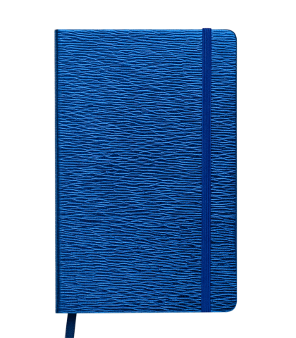 Блокнот деловой Buromax INGOT LOGO2U 125x195 мм, 80 листов, клетка, синий - №1